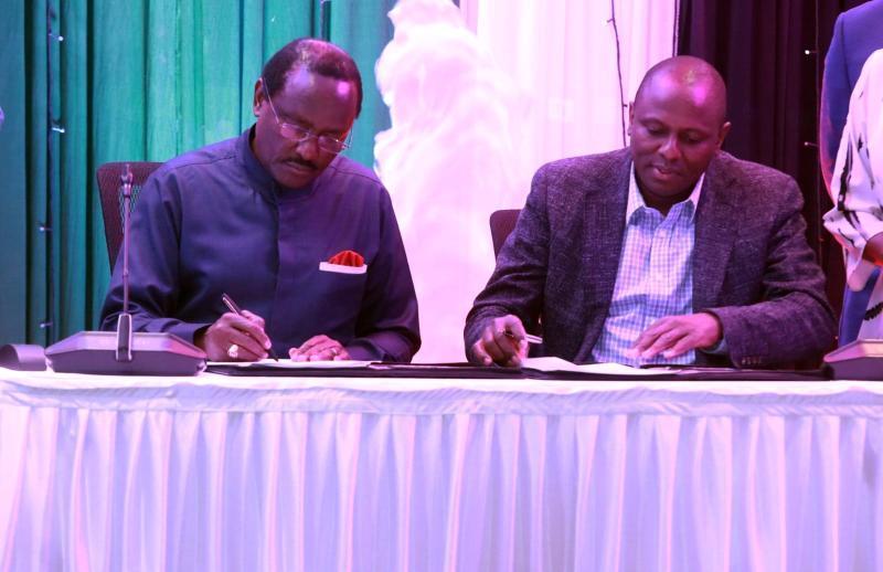 File image of Kalonzo Musyoka and Kimani Ichung'wah.